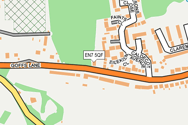 EN7 5QF map - OS OpenMap – Local (Ordnance Survey) EN7 5QF map - OS OpenMap – Local (Ordnance Survey)