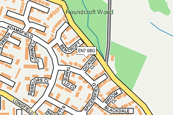 EN7 6BG map - OS OpenMap – Local (Ordnance Survey) EN7 6BG map - OS OpenMap – Local (Ordnance Survey)