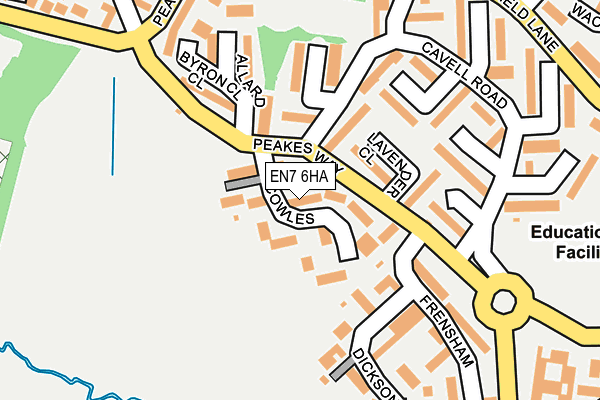EN7 6HA map - OS OpenMap – Local (Ordnance Survey) EN7 6HA map - OS OpenMap – Local (Ordnance Survey)