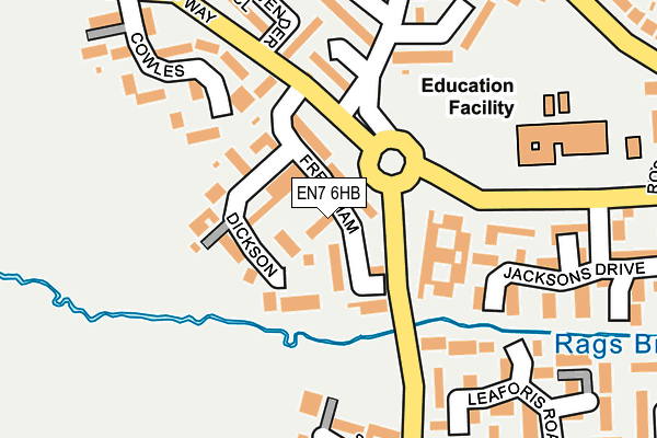 EN7 6HB map - OS OpenMap – Local (Ordnance Survey) EN7 6HB map - OS OpenMap – Local (Ordnance Survey)