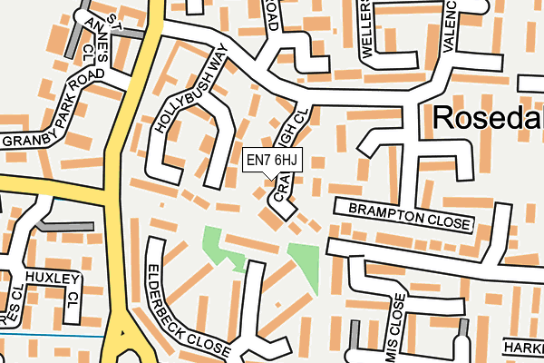 EN7 6HJ map - OS OpenMap – Local (Ordnance Survey) EN7 6HJ map - OS OpenMap – Local (Ordnance Survey)