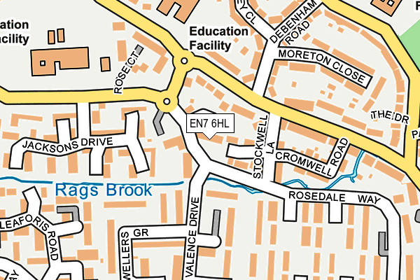 EN7 6HL map - OS OpenMap – Local (Ordnance Survey) EN7 6HL map - OS OpenMap – Local (Ordnance Survey)