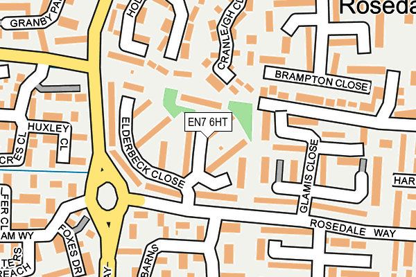 EN7 6HT map - OS OpenMap – Local (Ordnance Survey) EN7 6HT map - OS OpenMap – Local (Ordnance Survey)