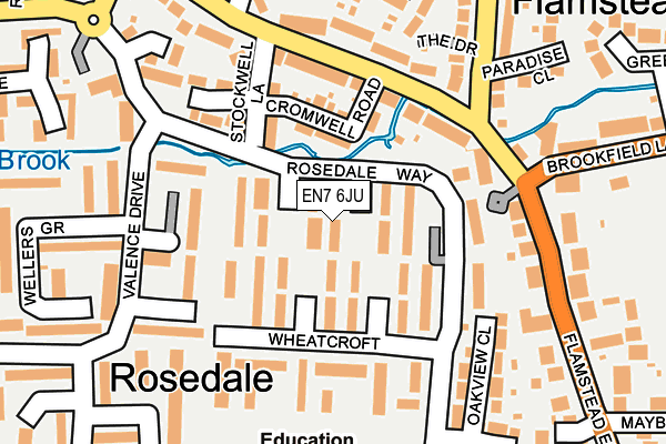 EN7 6JU map - OS OpenMap – Local (Ordnance Survey) EN7 6JU map - OS OpenMap – Local (Ordnance Survey)