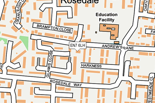 EN7 6LH map - OS OpenMap – Local (Ordnance Survey) EN7 6LH map - OS OpenMap – Local (Ordnance Survey)