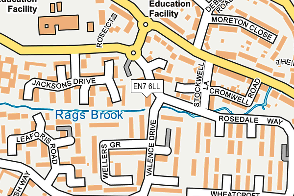 EN7 6LL map - OS OpenMap – Local (Ordnance Survey) EN7 6LL map - OS OpenMap – Local (Ordnance Survey)