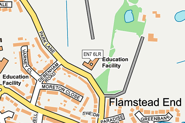 EN7 6LR map - OS OpenMap – Local (Ordnance Survey) EN7 6LR map - OS OpenMap – Local (Ordnance Survey)