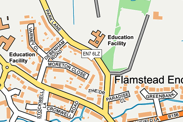EN7 6LZ map - OS OpenMap – Local (Ordnance Survey) EN7 6LZ map - OS OpenMap – Local (Ordnance Survey)