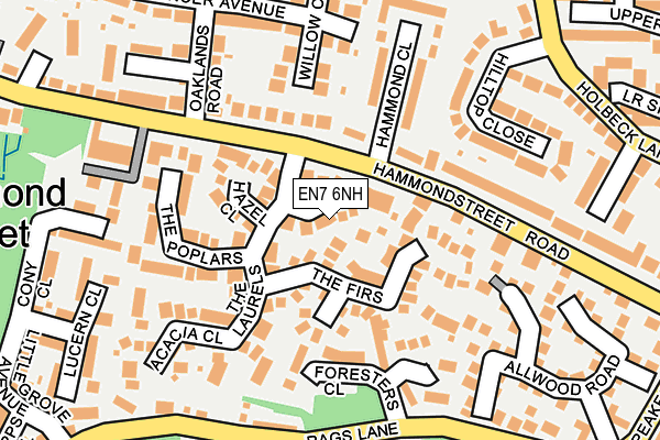 EN7 6NH map - OS OpenMap – Local (Ordnance Survey) EN7 6NH map - OS OpenMap – Local (Ordnance Survey)