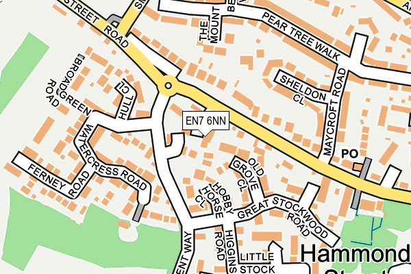 EN7 6NN map - OS OpenMap – Local (Ordnance Survey) EN7 6NN map - OS OpenMap – Local (Ordnance Survey)