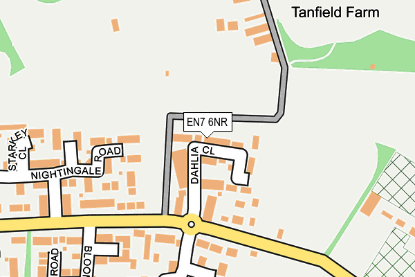 EN7 6NR map - OS OpenMap – Local (Ordnance Survey) EN7 6NR map - OS OpenMap – Local (Ordnance Survey)