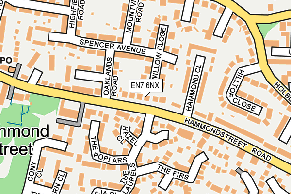 EN7 6NX map - OS OpenMap – Local (Ordnance Survey) EN7 6NX map - OS OpenMap – Local (Ordnance Survey)
