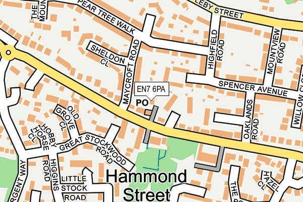 EN7 6PA map - OS OpenMap – Local (Ordnance Survey) EN7 6PA map - OS OpenMap – Local (Ordnance Survey)