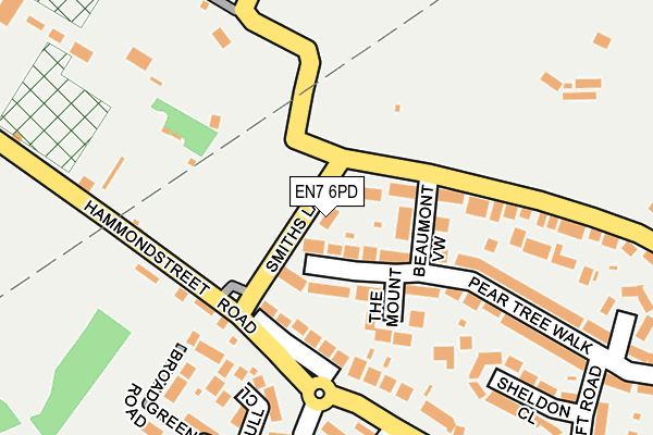 EN7 6PD map - OS OpenMap – Local (Ordnance Survey) EN7 6PD map - OS OpenMap – Local (Ordnance Survey)