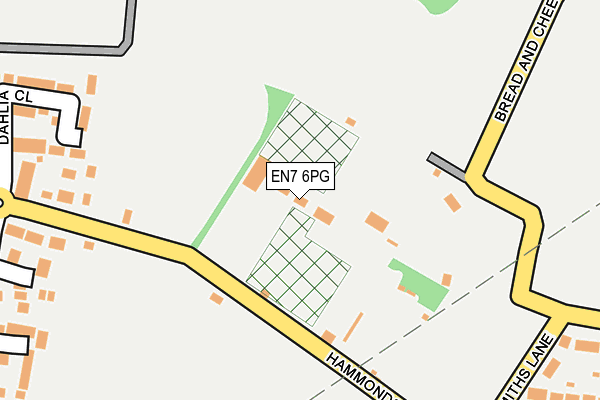 EN7 6PG map - OS OpenMap – Local (Ordnance Survey) EN7 6PG map - OS OpenMap – Local (Ordnance Survey)