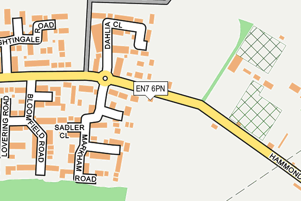 EN7 6PN map - OS OpenMap – Local (Ordnance Survey) EN7 6PN map - OS OpenMap – Local (Ordnance Survey)