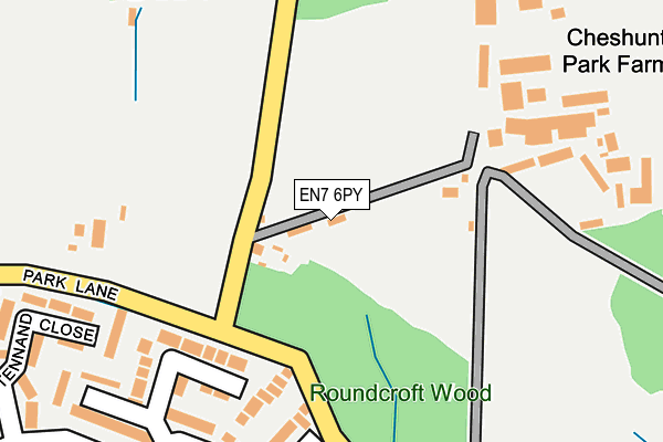 EN7 6PY map - OS OpenMap – Local (Ordnance Survey) EN7 6PY map - OS OpenMap – Local (Ordnance Survey)
