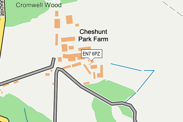 EN7 6PZ map - OS OpenMap – Local (Ordnance Survey) EN7 6PZ map - OS OpenMap – Local (Ordnance Survey)