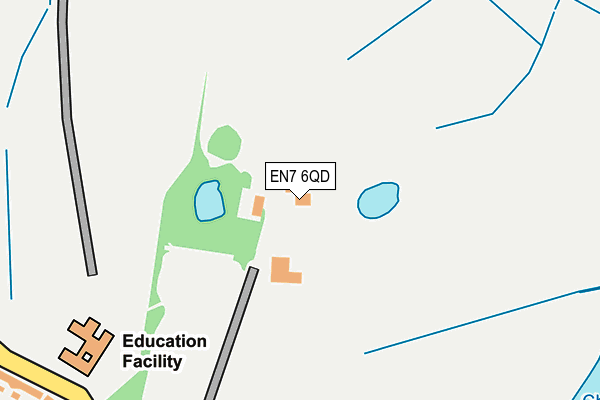 EN7 6QD map - OS OpenMap – Local (Ordnance Survey) EN7 6QD map - OS OpenMap – Local (Ordnance Survey)