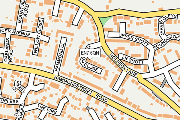 EN7 6QN map - OS OpenMap – Local (Ordnance Survey) EN7 6QN map - OS OpenMap – Local (Ordnance Survey)
