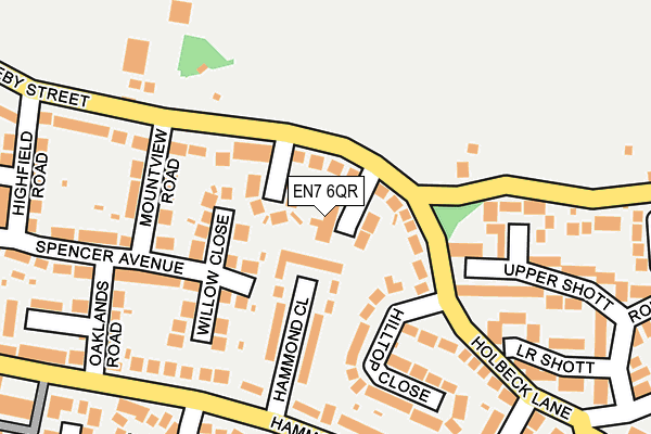 EN7 6QR map - OS OpenMap – Local (Ordnance Survey) EN7 6QR map - OS OpenMap – Local (Ordnance Survey)