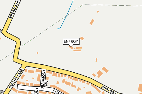 EN7 6QY map - OS OpenMap – Local (Ordnance Survey) EN7 6QY map - OS OpenMap – Local (Ordnance Survey)
