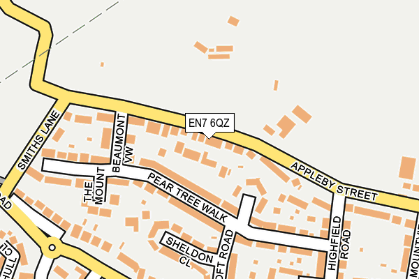 EN7 6QZ map - OS OpenMap – Local (Ordnance Survey) EN7 6QZ map - OS OpenMap – Local (Ordnance Survey)