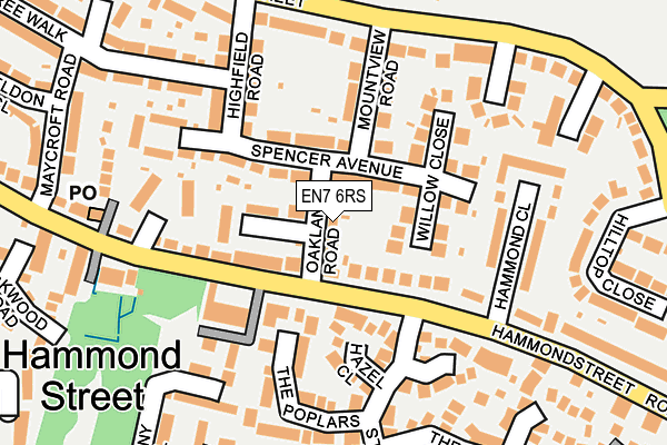 EN7 6RS map - OS OpenMap – Local (Ordnance Survey) EN7 6RS map - OS OpenMap – Local (Ordnance Survey)