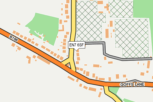 EN7 6SF map - OS OpenMap – Local (Ordnance Survey) EN7 6SF map - OS OpenMap – Local (Ordnance Survey)