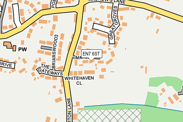 EN7 6ST map - OS OpenMap – Local (Ordnance Survey) EN7 6ST map - OS OpenMap – Local (Ordnance Survey)