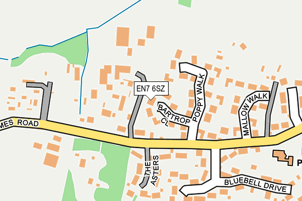 EN7 6SZ map - OS OpenMap – Local (Ordnance Survey) EN7 6SZ map - OS OpenMap – Local (Ordnance Survey)