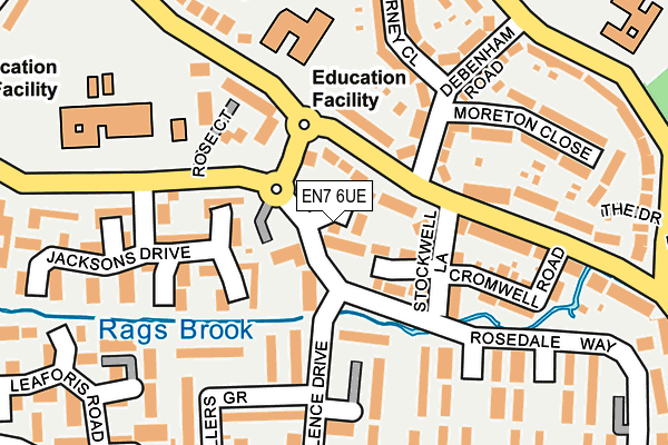 EN7 6UE map - OS OpenMap – Local (Ordnance Survey) EN7 6UE map - OS OpenMap – Local (Ordnance Survey)