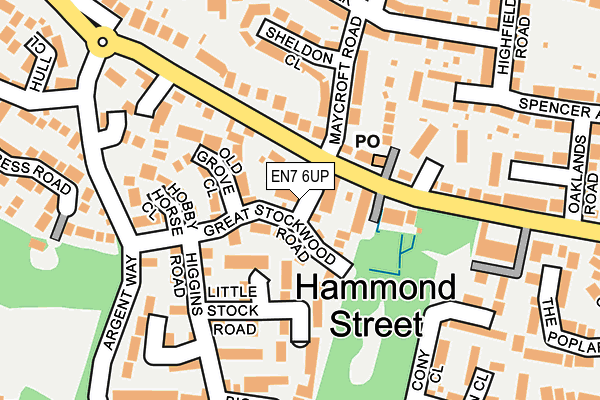 EN7 6UP map - OS OpenMap – Local (Ordnance Survey) EN7 6UP map - OS OpenMap – Local (Ordnance Survey)