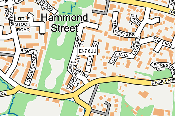 EN7 6UU map - OS OpenMap – Local (Ordnance Survey) EN7 6UU map - OS OpenMap – Local (Ordnance Survey)