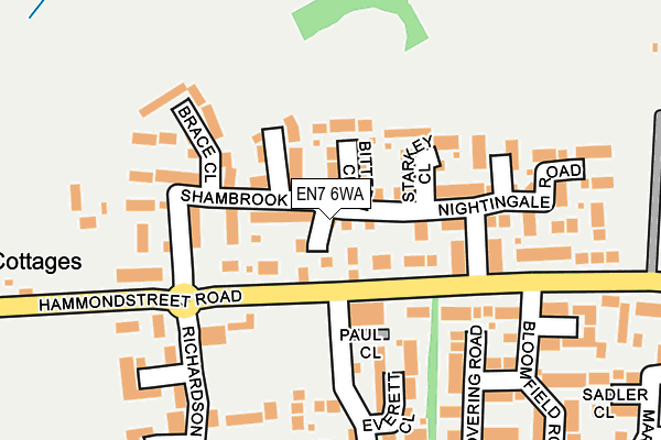 EN7 6WA map - OS OpenMap – Local (Ordnance Survey) EN7 6WA map - OS OpenMap – Local (Ordnance Survey)