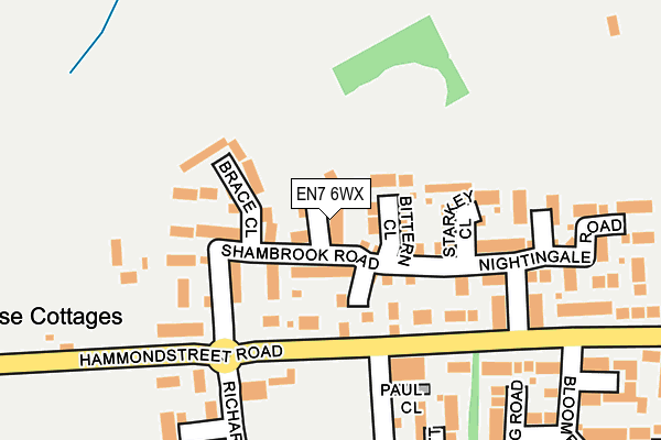 EN7 6WX map - OS OpenMap – Local (Ordnance Survey) EN7 6WX map - OS OpenMap – Local (Ordnance Survey)
