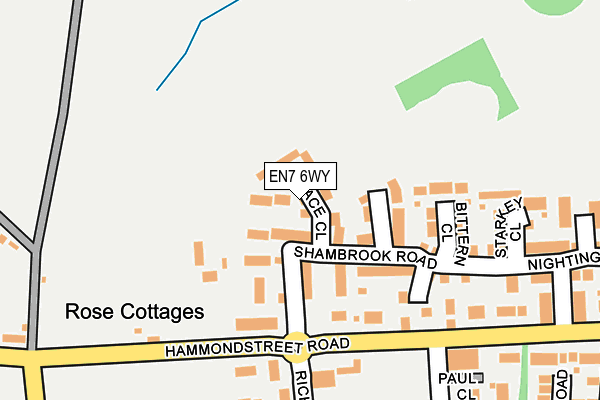 EN7 6WY map - OS OpenMap – Local (Ordnance Survey) EN7 6WY map - OS OpenMap – Local (Ordnance Survey)