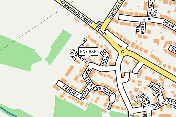 EN7 6XF map - OS OpenMap – Local (Ordnance Survey) EN7 6XF map - OS OpenMap – Local (Ordnance Survey)