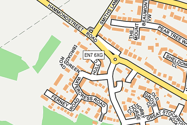 EN7 6XG map - OS OpenMap – Local (Ordnance Survey) EN7 6XG map - OS OpenMap – Local (Ordnance Survey)
