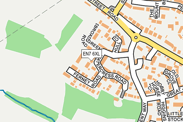 EN7 6XL map - OS OpenMap – Local (Ordnance Survey) EN7 6XL map - OS OpenMap – Local (Ordnance Survey)