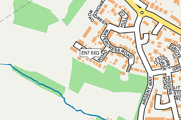 EN7 6XQ map - OS OpenMap – Local (Ordnance Survey) EN7 6XQ map - OS OpenMap – Local (Ordnance Survey)