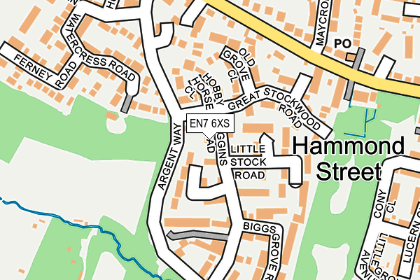 EN7 6XS map - OS OpenMap – Local (Ordnance Survey) EN7 6XS map - OS OpenMap – Local (Ordnance Survey)
