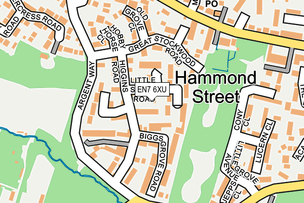 EN7 6XU map - OS OpenMap – Local (Ordnance Survey) EN7 6XU map - OS OpenMap – Local (Ordnance Survey)