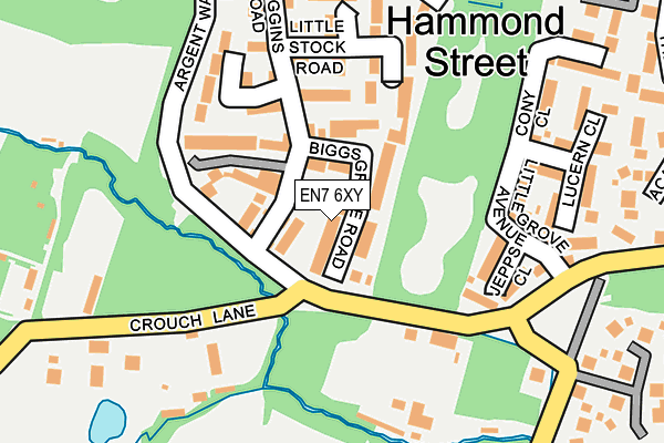 EN7 6XY map - OS OpenMap – Local (Ordnance Survey) EN7 6XY map - OS OpenMap – Local (Ordnance Survey)