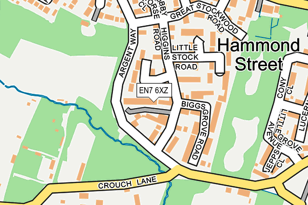 EN7 6XZ map - OS OpenMap – Local (Ordnance Survey) EN7 6XZ map - OS OpenMap – Local (Ordnance Survey)