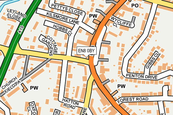 EN8 0BY map - OS OpenMap – Local (Ordnance Survey) EN8 0BY map - OS OpenMap – Local (Ordnance Survey)