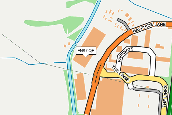 EN8 0QE map - OS OpenMap – Local (Ordnance Survey) EN8 0QE map - OS OpenMap – Local (Ordnance Survey)