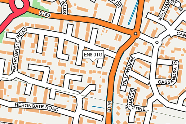 EN8 0TG map - OS OpenMap – Local (Ordnance Survey) EN8 0TG map - OS OpenMap – Local (Ordnance Survey)