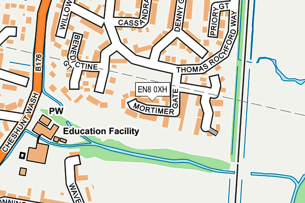 EN8 0XH map - OS OpenMap – Local (Ordnance Survey) EN8 0XH map - OS OpenMap – Local (Ordnance Survey)