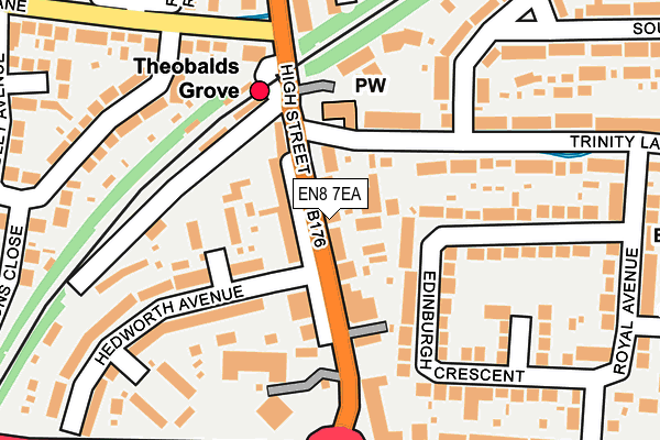 EN8 7EA map - OS OpenMap – Local (Ordnance Survey) EN8 7EA map - OS OpenMap – Local (Ordnance Survey)